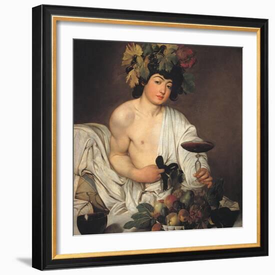 Bacchus-Caravaggio-Framed Giclee Print