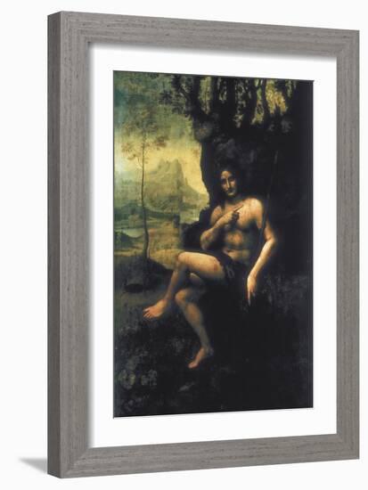 Bacchus-Leonardo da Vinci-Framed Art Print