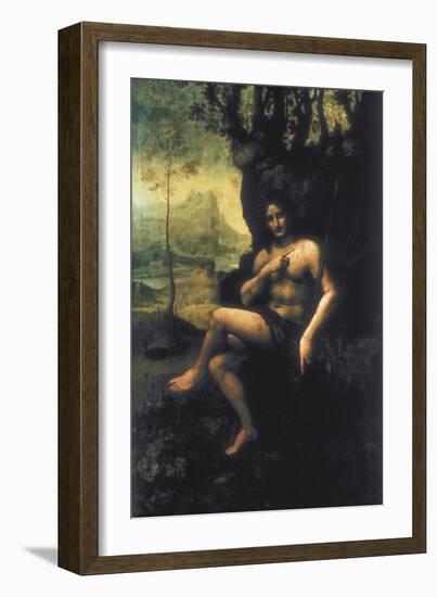 Bacchus-Leonardo da Vinci-Framed Art Print