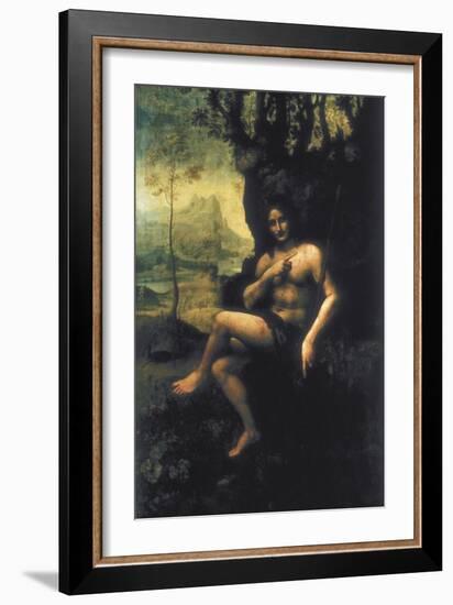 Bacchus-Leonardo da Vinci-Framed Art Print