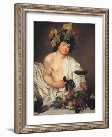 Bacchus-Caravaggio-Framed Art Print