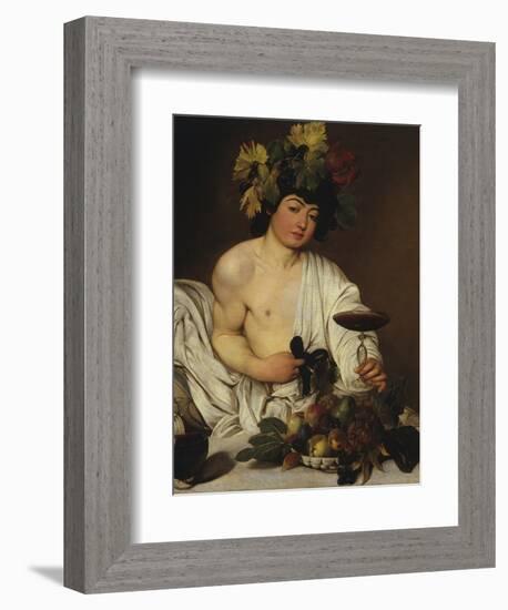 Bacchus-Caravaggio-Framed Giclee Print