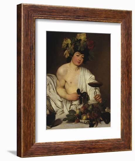 Bacchus-Caravaggio-Framed Giclee Print