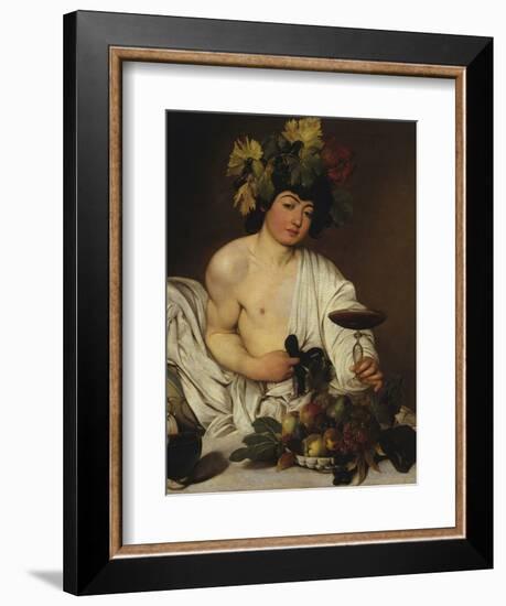 Bacchus-Caravaggio-Framed Giclee Print