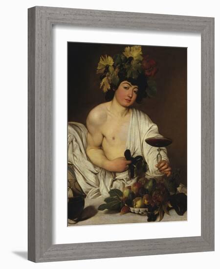 Bacchus-Caravaggio-Framed Giclee Print