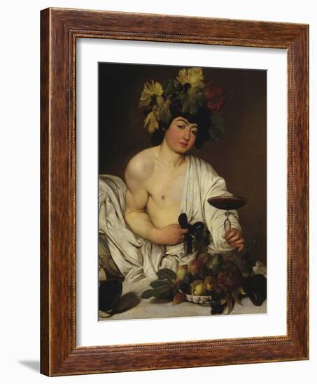 Bacchus-Caravaggio-Framed Giclee Print