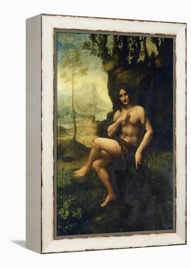 Bacchus-Leonardo da Vinci-Framed Premier Image Canvas