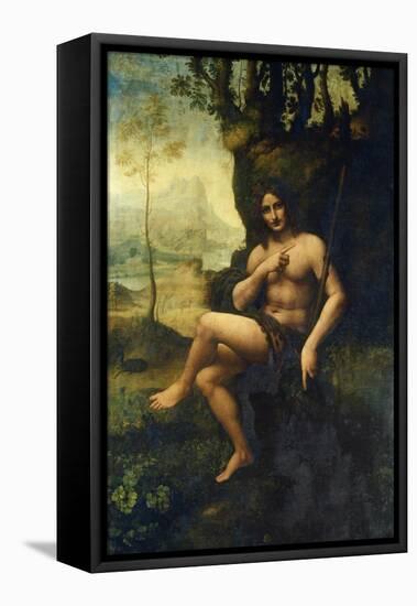 Bacchus-Leonardo da Vinci-Framed Premier Image Canvas