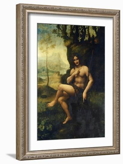 Bacchus-Leonardo da Vinci-Framed Giclee Print