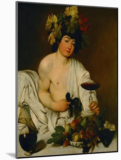 Bacchus-Caravaggio-Mounted Giclee Print