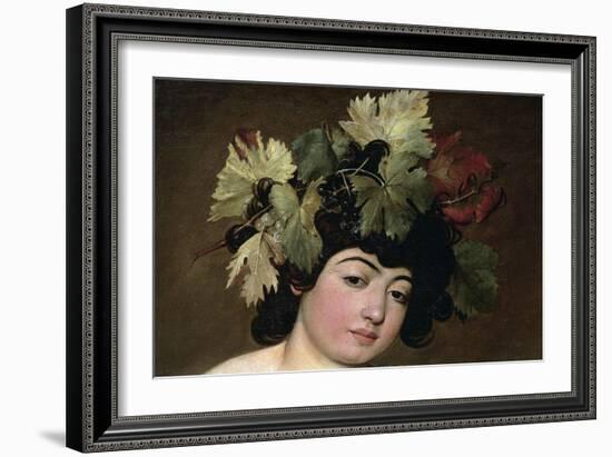 Bacchus-Caravaggio-Framed Giclee Print