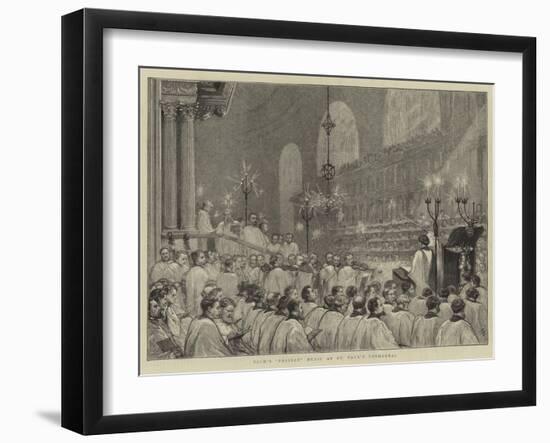 Bach's Passion Music at St Paul's Cathedral-Joseph Nash-Framed Giclee Print