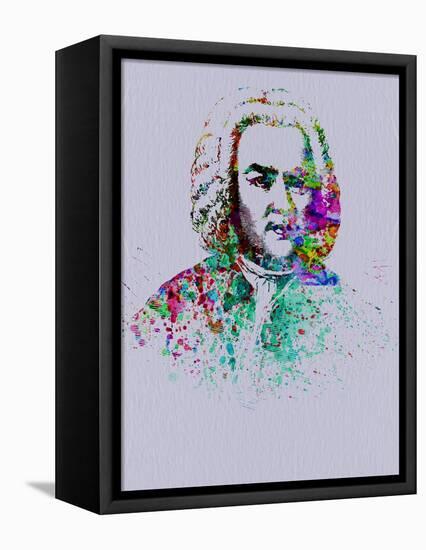 Bach Watercolor-Anna Malkin-Framed Stretched Canvas