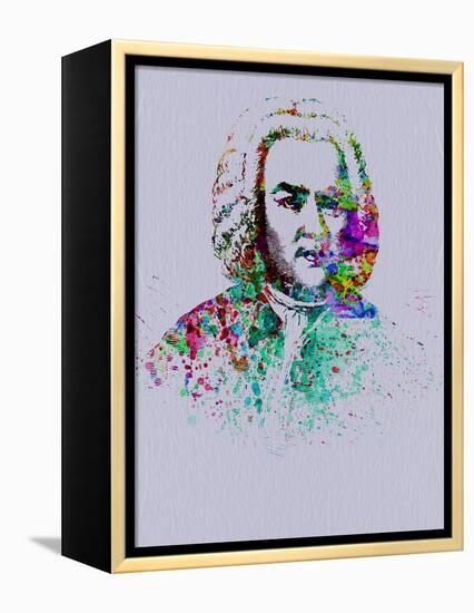 Bach Watercolor-Anna Malkin-Framed Stretched Canvas