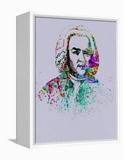 Bach Watercolor-Anna Malkin-Framed Stretched Canvas