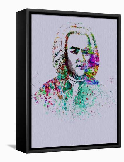 Bach Watercolor-Anna Malkin-Framed Stretched Canvas