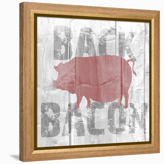 Back Bacon-Alicia Soave-Framed Stretched Canvas