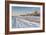 Back Country Road over Prairie at Natural Fort in Northern Colorado in Winter Scenery, a Road Sign-PixelsAway-Framed Photographic Print