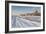 Back Country Road over Prairie at Natural Fort in Northern Colorado in Winter Scenery, a Road Sign-PixelsAway-Framed Photographic Print