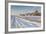 Back Country Road over Prairie at Natural Fort in Northern Colorado in Winter Scenery, a Road Sign-PixelsAway-Framed Photographic Print