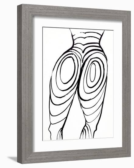 Back Cover (Nude Study) from Derriere Le Miroir-Alexander Calder-Framed Collectable Print