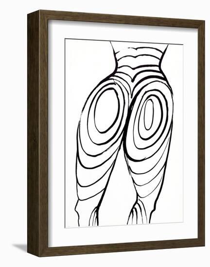 Back Cover (Nude Study) from Derriere Le Miroir-Alexander Calder-Framed Collectable Print