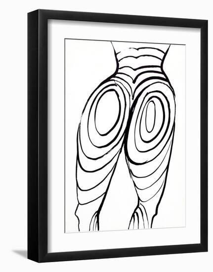 Back Cover (Nude Study) from Derriere Le Miroir-Alexander Calder-Framed Collectable Print