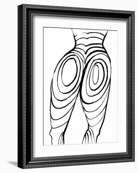 Back Cover (Nude Study) from Derriere Le Miroir-Alexander Calder-Framed Collectable Print