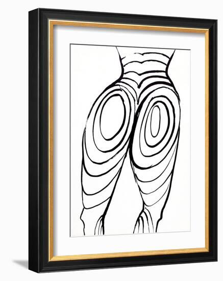 Back Cover (Nude Study) from Derriere Le Miroir-Alexander Calder-Framed Collectable Print