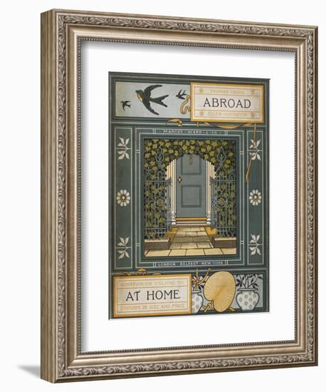 Back Cover Of 'Abroad'. Coloured Illustration Showing a Door.-Thomas Crane-Framed Giclee Print