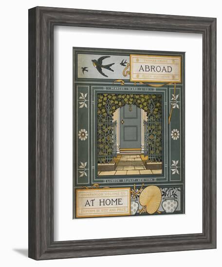 Back Cover Of 'Abroad'. Coloured Illustration Showing a Door.-Thomas Crane-Framed Giclee Print