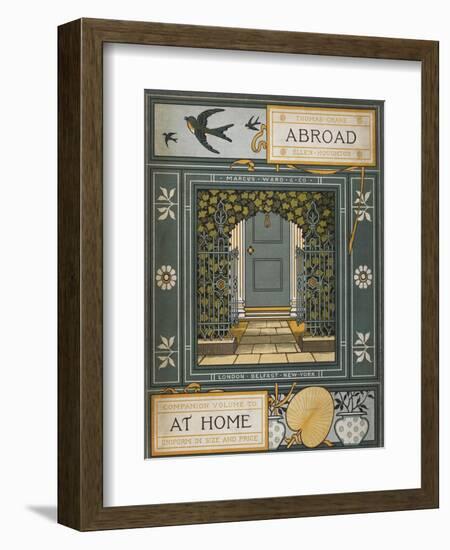 Back Cover Of 'Abroad'. Coloured Illustration Showing a Door.-Thomas Crane-Framed Giclee Print