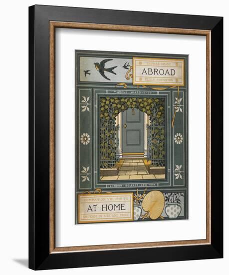 Back Cover Of 'Abroad'. Coloured Illustration Showing a Door.-Thomas Crane-Framed Giclee Print