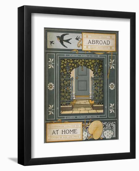 Back Cover Of 'Abroad'. Coloured Illustration Showing a Door.-Thomas Crane-Framed Giclee Print