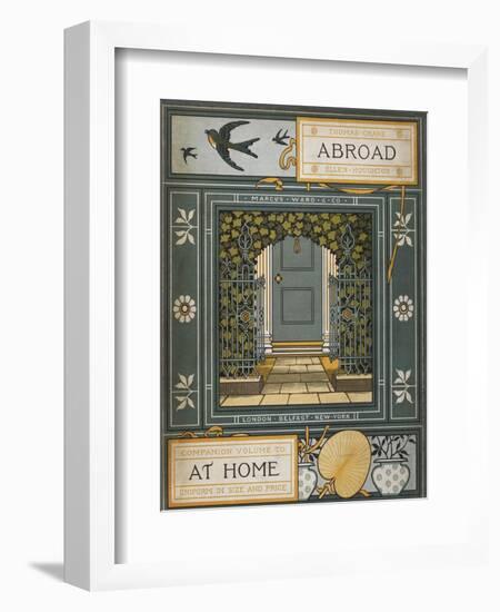 Back Cover Of 'Abroad'. Coloured Illustration Showing a Door.-Thomas Crane-Framed Giclee Print