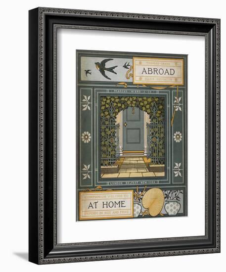 Back Cover Of 'Abroad'. Coloured Illustration Showing a Door.-Thomas Crane-Framed Giclee Print