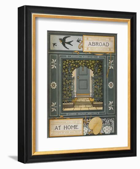 Back Cover Of 'Abroad'. Coloured Illustration Showing a Door.-Thomas Crane-Framed Giclee Print