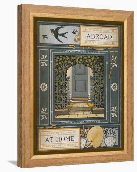 Back Cover Of 'Abroad'. Coloured Illustration Showing a Door.-Thomas Crane-Framed Premier Image Canvas