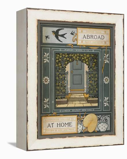 Back Cover Of 'Abroad'. Coloured Illustration Showing a Door.-Thomas Crane-Framed Premier Image Canvas