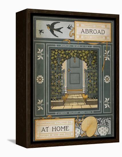 Back Cover Of 'Abroad'. Coloured Illustration Showing a Door.-Thomas Crane-Framed Premier Image Canvas