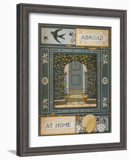 Back Cover Of 'Abroad'. Coloured Illustration Showing a Door.-Thomas Crane-Framed Giclee Print