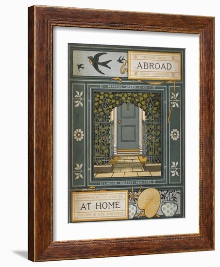 Back Cover Of 'Abroad'. Coloured Illustration Showing a Door.-Thomas Crane-Framed Giclee Print