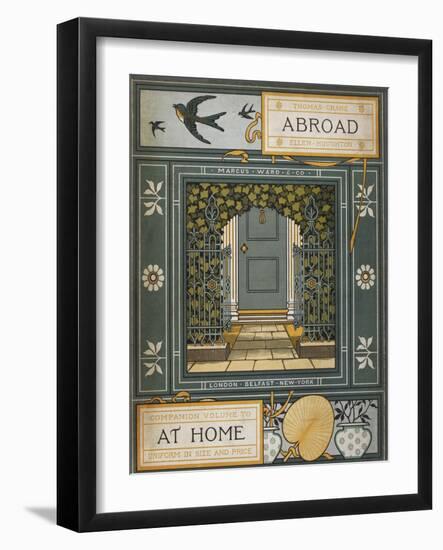 Back Cover Of 'Abroad'. Coloured Illustration Showing a Door.-Thomas Crane-Framed Giclee Print