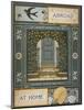 Back Cover Of 'Abroad'. Coloured Illustration Showing a Door.-Thomas Crane-Mounted Giclee Print