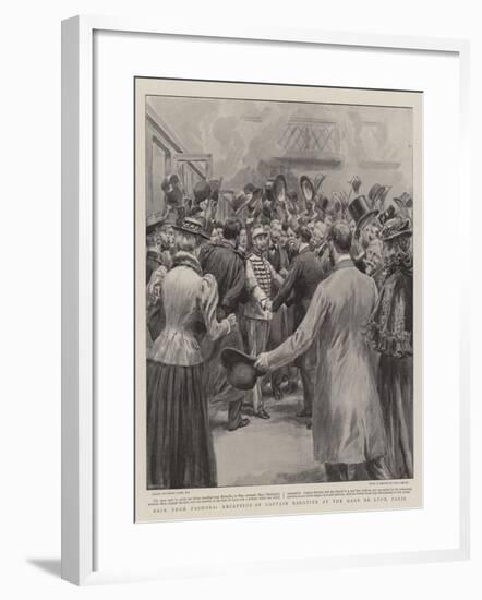 Back from Fashoda, Reception of Captain Baratier at the Gare De Lyon, Paris-Frank Dadd-Framed Giclee Print