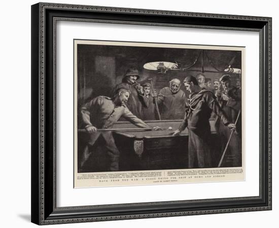 Back from the War, a Close Thing for Best at Home and Abroad-Clement Flower-Framed Giclee Print