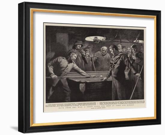 Back from the War, a Close Thing for Best at Home and Abroad-Clement Flower-Framed Giclee Print