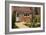 Back Garden of Mews Style Houses, Misterton and Retford, Nottinghamshire, UK-Martine Hamilton Knight-Framed Photo