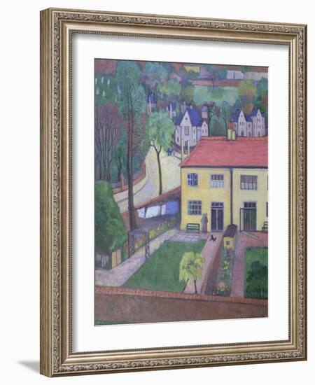 Back Gardens, before 1936-Stanislawa de Karlowska-Framed Giclee Print