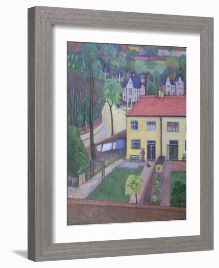 Back Gardens, before 1936-Stanislawa de Karlowska-Framed Giclee Print